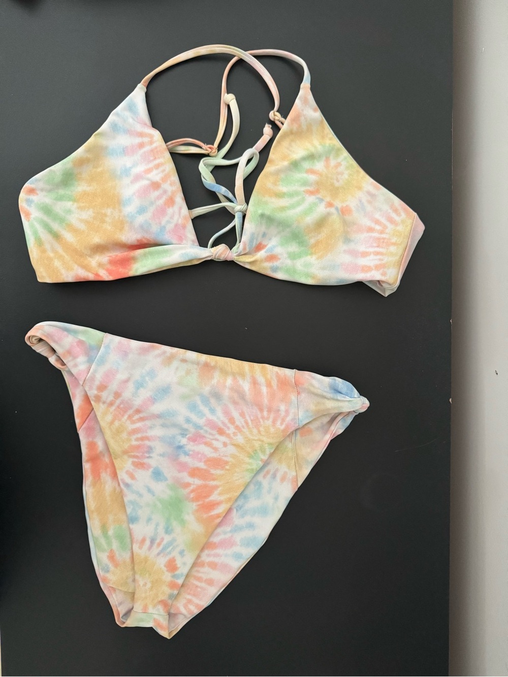Skatie Pastel Tie-Dye Bikini “Sarah” top “Salty” bottoms
